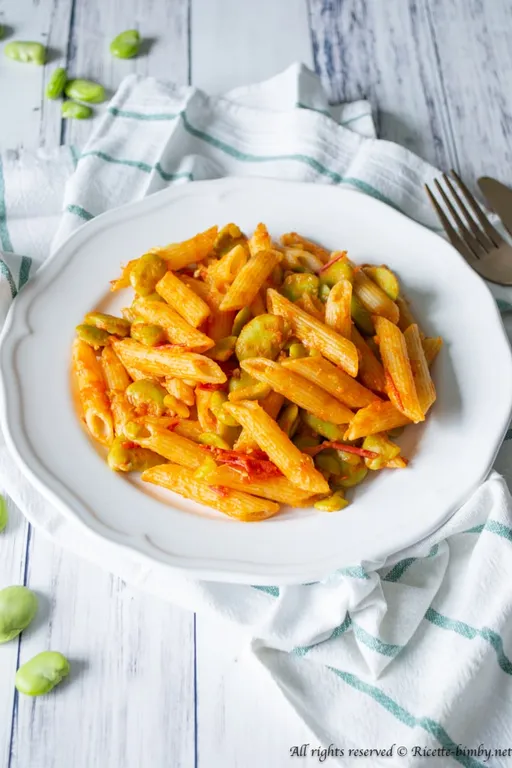 Pasta fave e pomodorini bimby