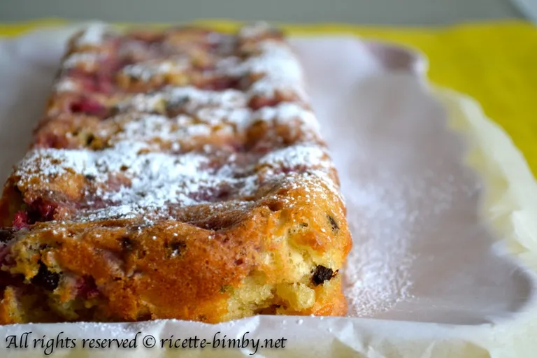 Plumcake yogurt e lamponi Bimby