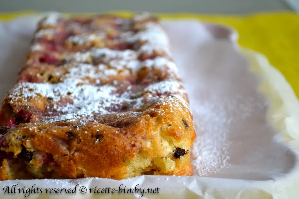 Plumcake yogurt e lamponi Bimby