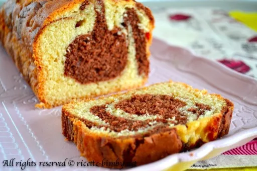 Plumcake marmorizzato bimby
