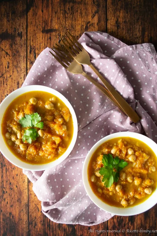 Curry di zucca e ceci bimby