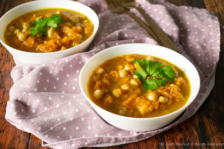 Curry di zucca e ceci Bimby