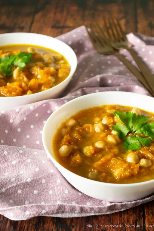 Curry di zucca e ceci bimby
