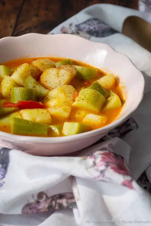 Zuppa di patate e zucchine bimby