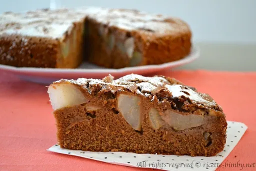 Torta cioccolato e pere bimby