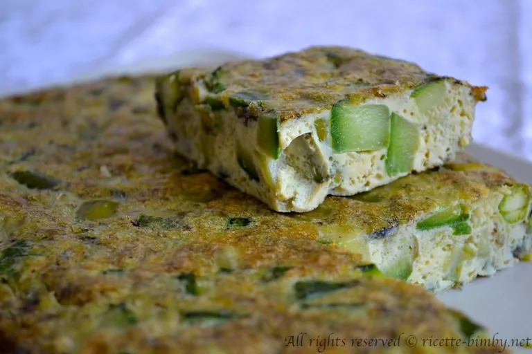 Frittata di asparagi e zucchine Bimby