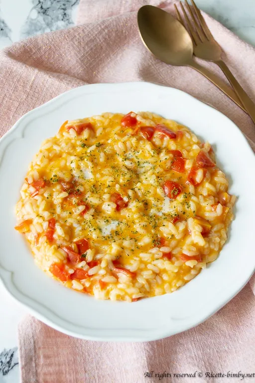 Risotto pomodorini e mozzarella bimby