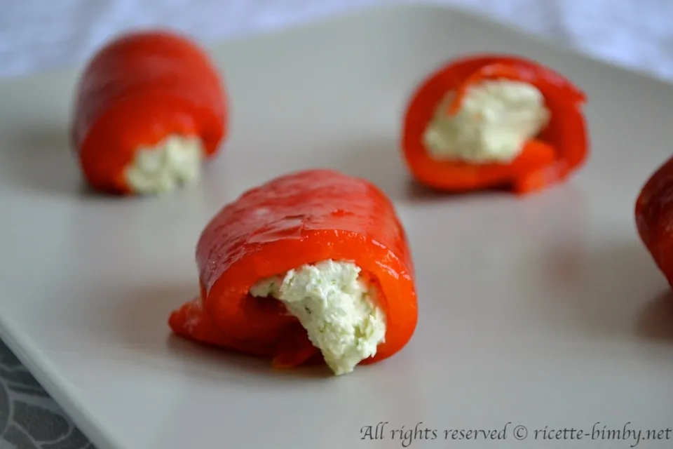 Involtini di peperoni freddi Bimby