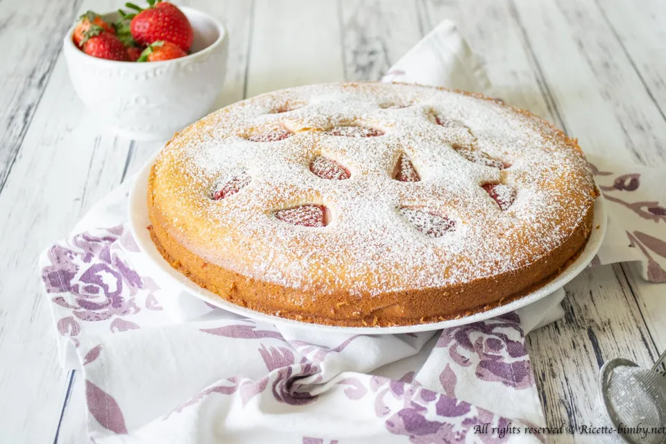 Torta alle fragole vegan Bimby