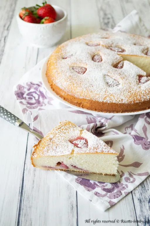 Torta alle fragole vegan bimby
