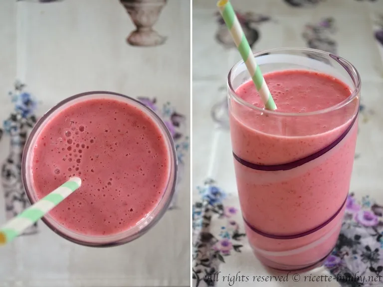 Frullato di lamponi Bimby