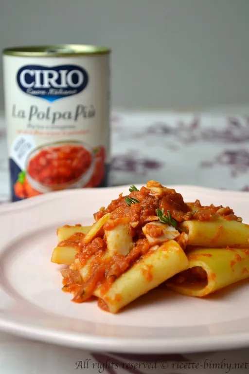Paccheri al sugo di baccalà bimby