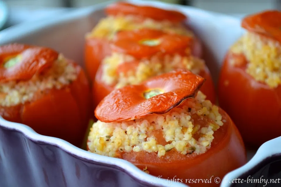Pomodori ripieni di miglio Bimby