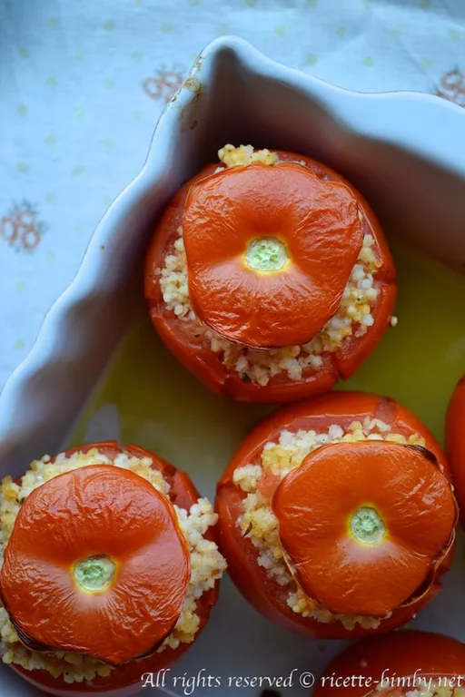 Pomodori ripieni di miglio bimby