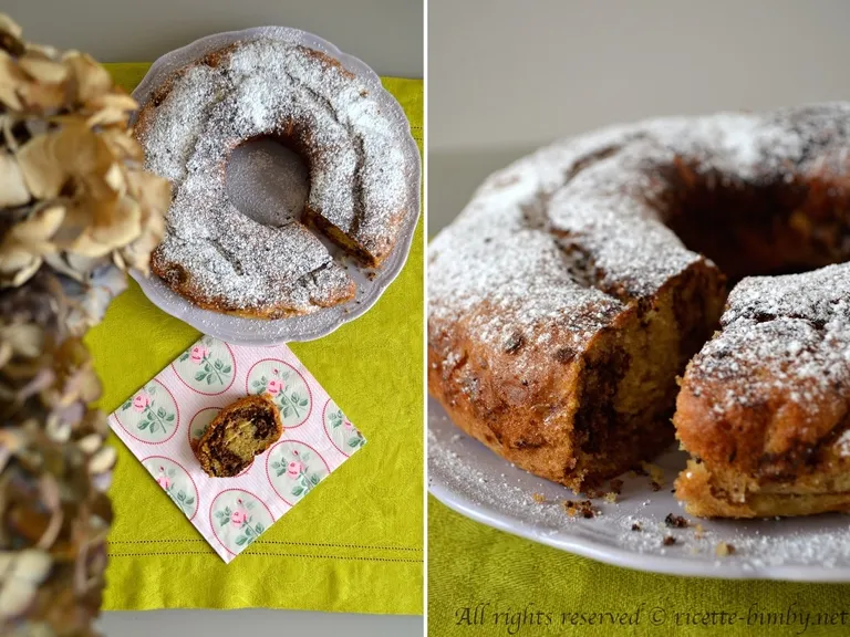 Ciambella variegata al caffè Bimby