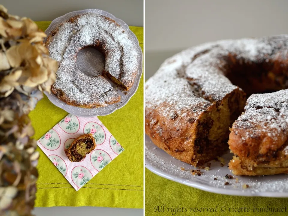 Ciambella variegata al caffè Bimby