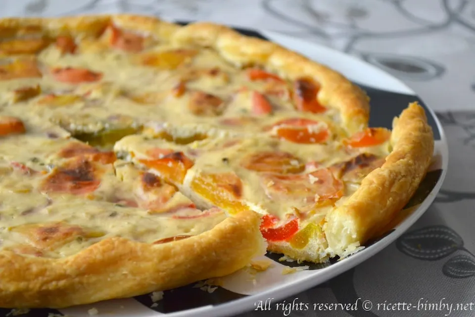 Torta salata ai peperoni Bimby