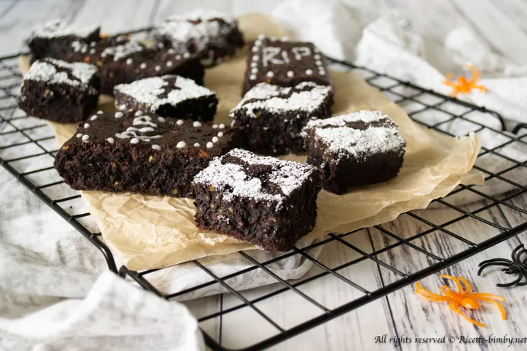 Brownies al cacao di Halloween Bimby