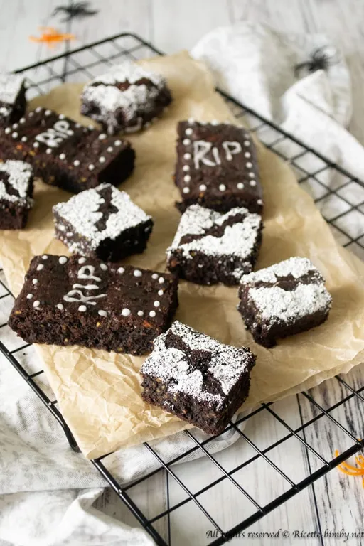 Brownies al cacao di Halloween bimby