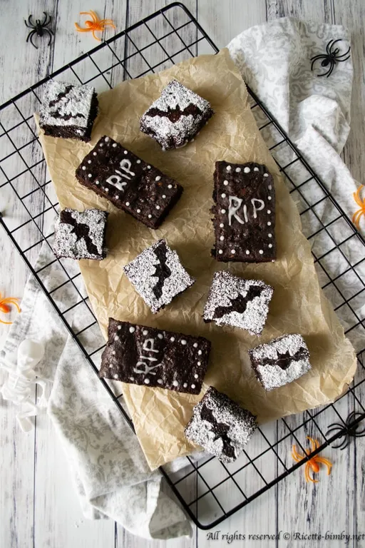 Brownies al cacao di Halloween bimby