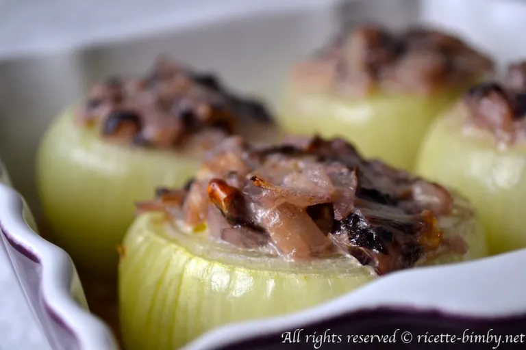 Cipolle ripiene con radicchio Bimby