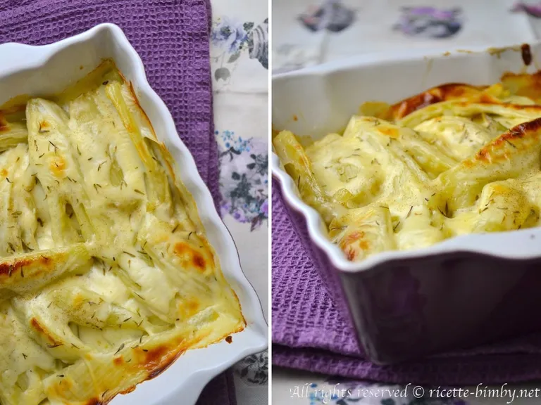 Finocchi gratinati al brie Bimby