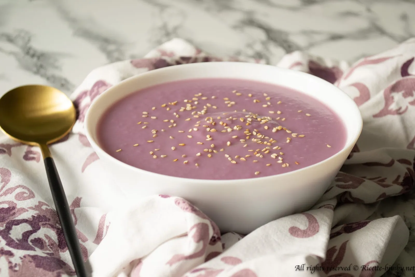 Vellutata di cavolo cappuccio viola Bimby