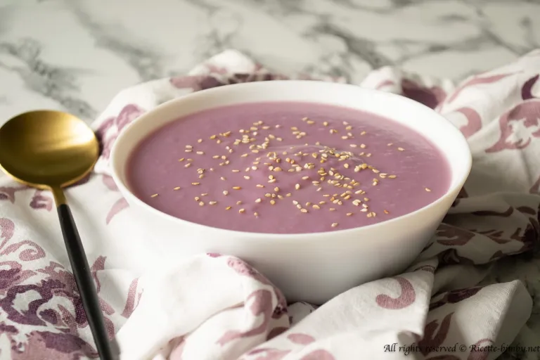 Vellutata di cavolo cappuccio viola Bimby