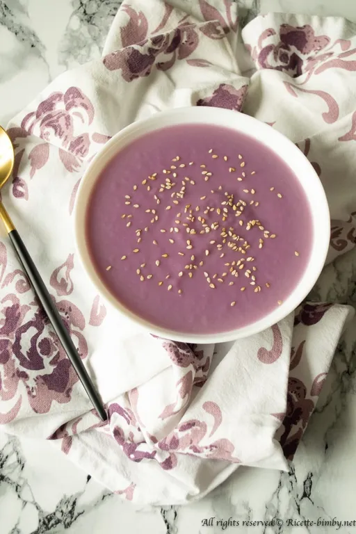 Vellutata di cavolo cappuccio viola bimby