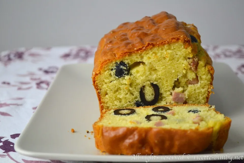 Plumcake olive e prosciutto Bimby