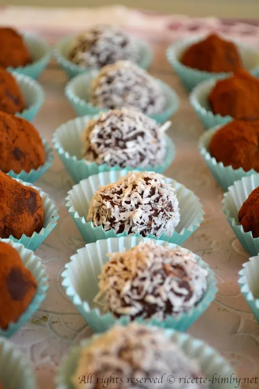 Tartufi al cioccolato fondente bimby