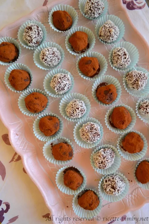 Tartufi al cioccolato fondente bimby