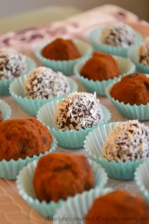 Tartufi al cioccolato fondente bimby