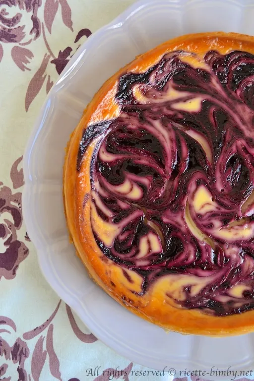 Cheesecake marmorizzata ai frutti di bosco bimby
