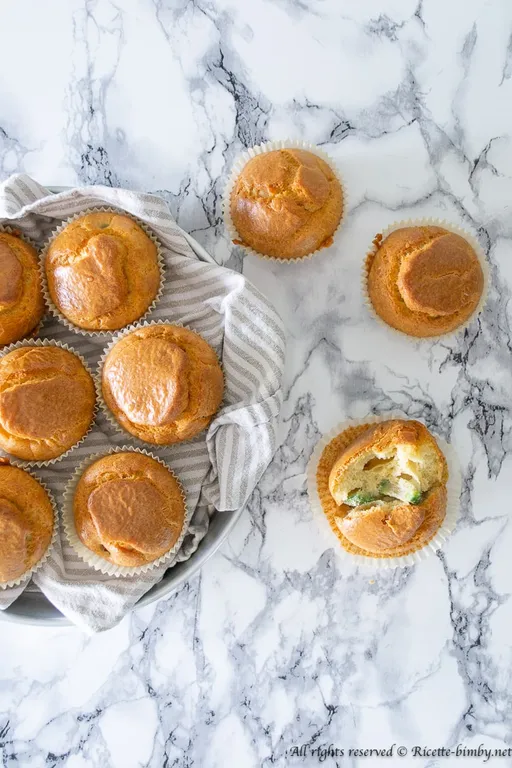 Muffin salati alle zucchine bimby