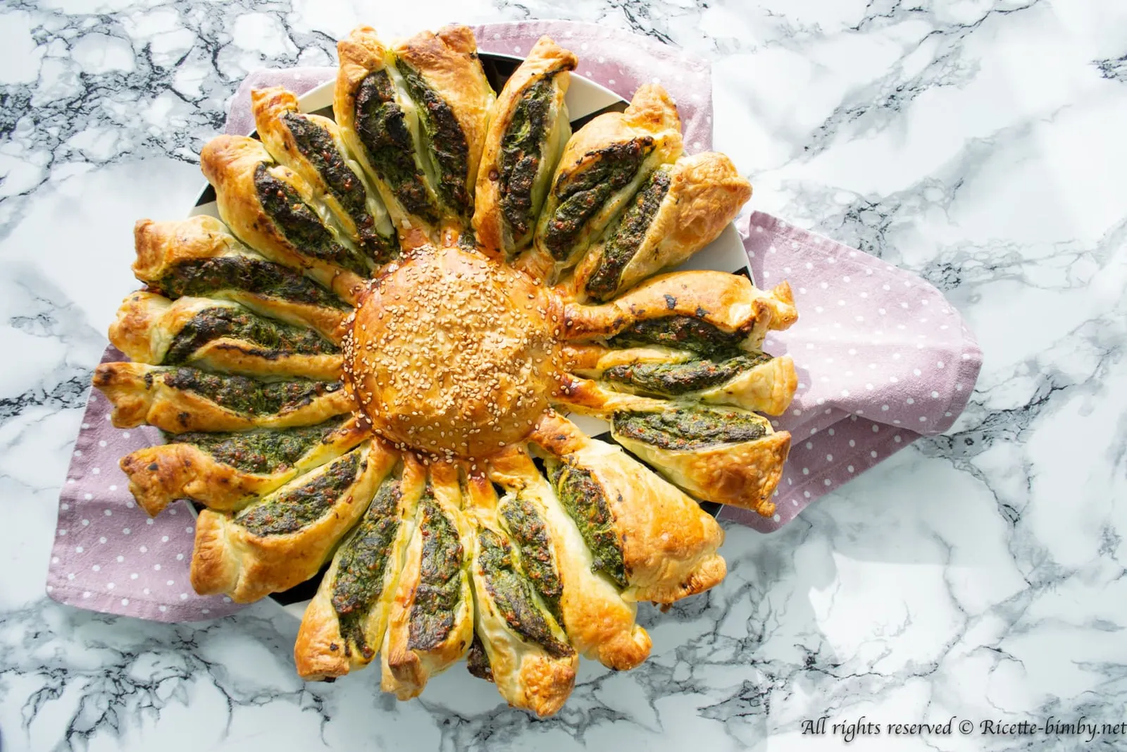 Torta Fiore con Spinaci e Ricotta Bimby