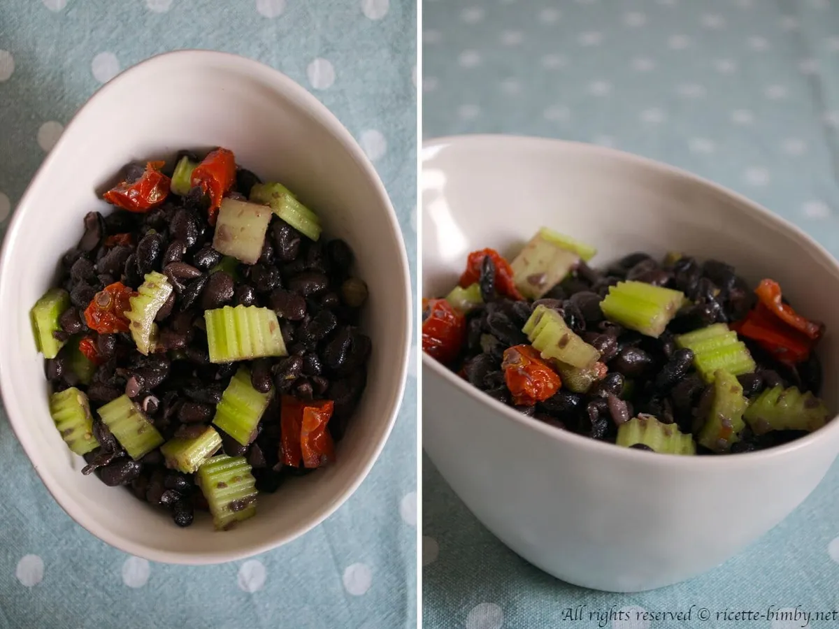 Insalata di fagioli e pomodori secchi Bimby
