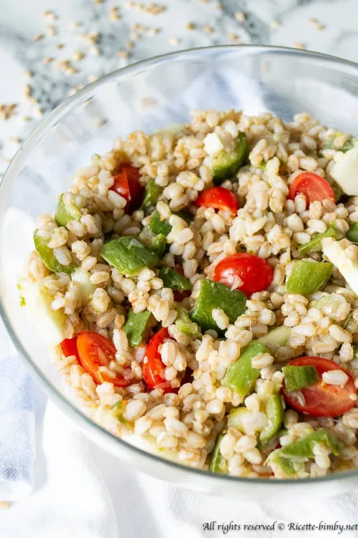Insalata di farro con zucchine bimby
