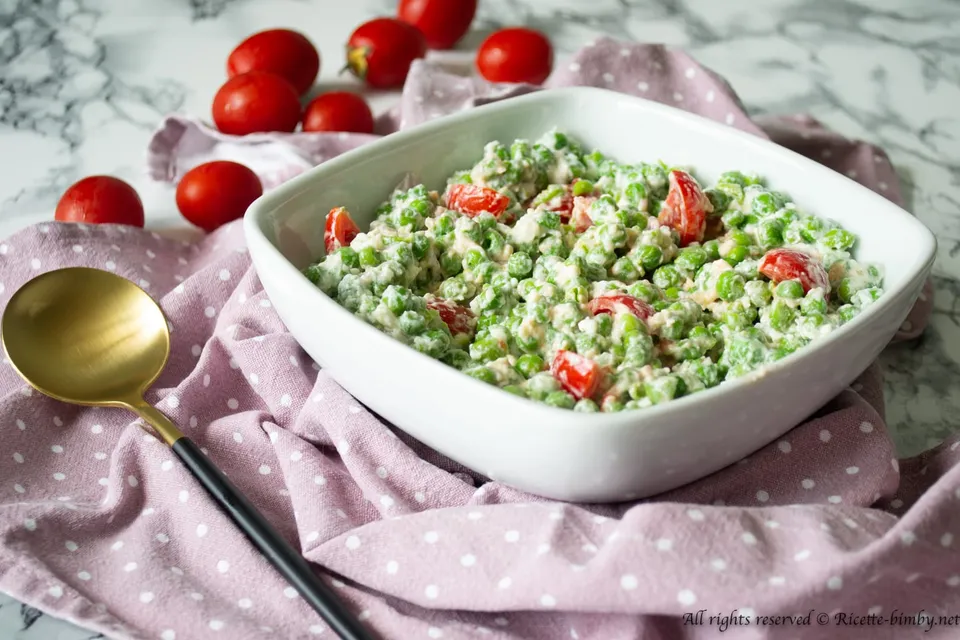Insalata di piselli e feta Bimby