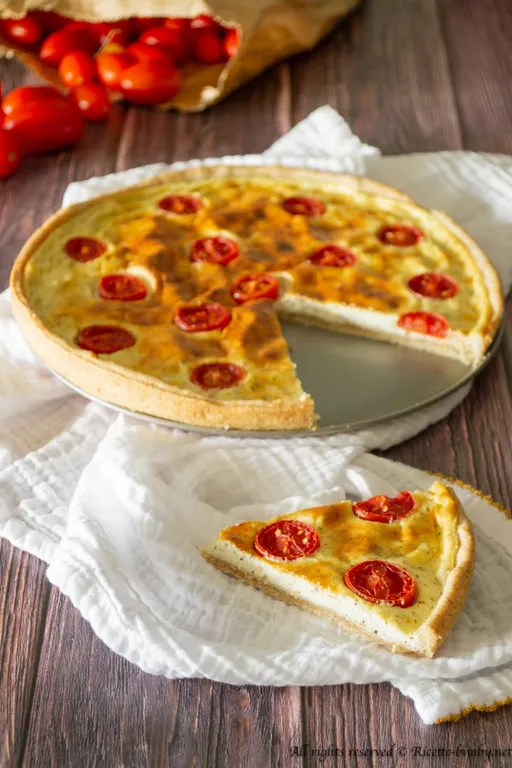 Quiche con formaggio di capra e pomodori bimby