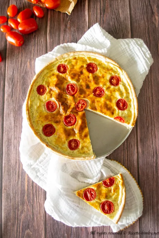 Quiche con formaggio di capra e pomodori bimby