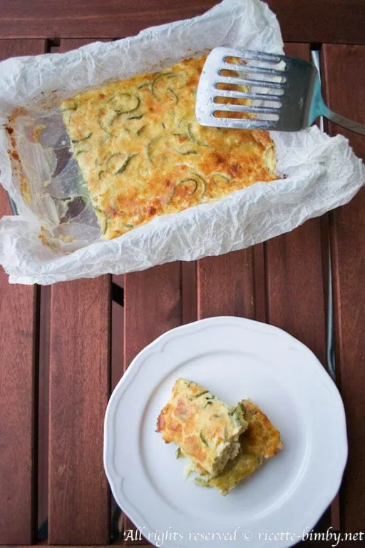 Sformato di zucchine e stracchino bimby