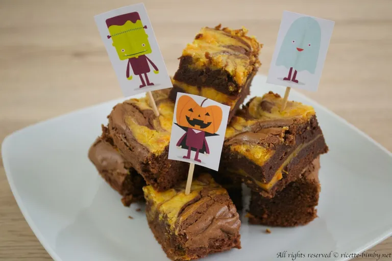 Brownies alla zucca e cioccolato Bimby