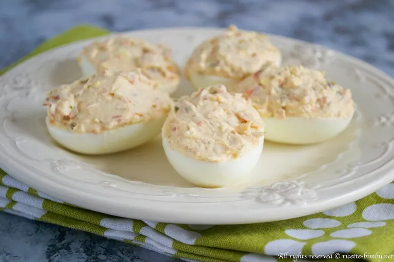 Uova ripiene vegetariane Bimby