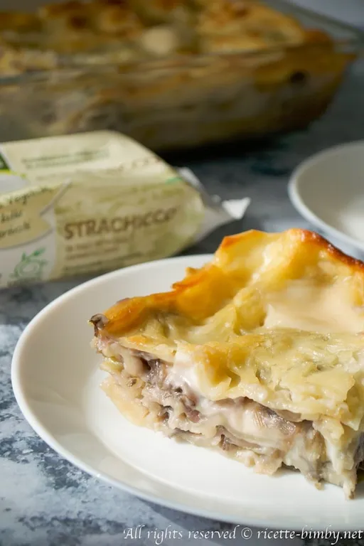 Lasagne porri e radicchio bimby