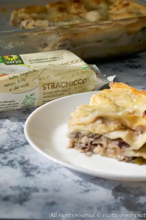 Lasagne porri e radicchio bimby