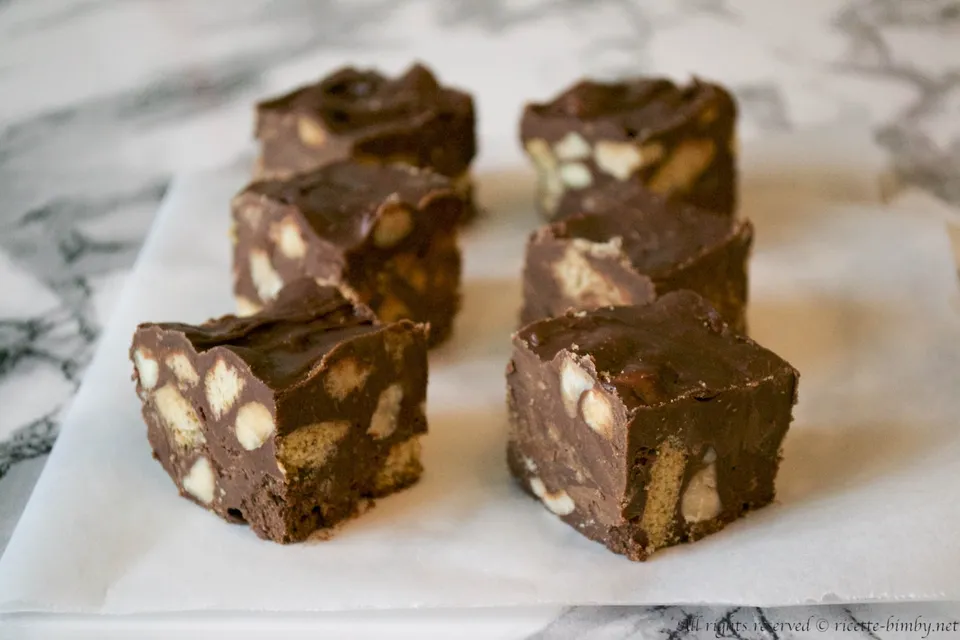 Fudge al cioccolato e biscotti Bimby