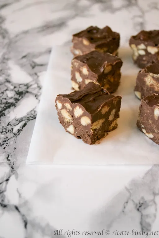 Fudge al cioccolato e biscotti bimby