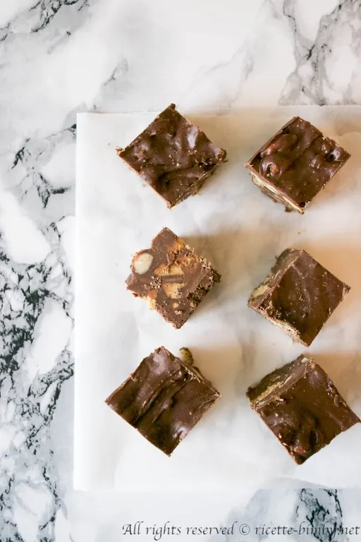 Fudge al cioccolato e biscotti bimby