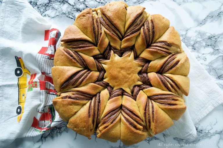 Fiore di brioche alla Nutella Bimby